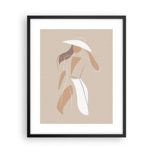 Poster în ramă neagră - Moda este distractivă - 40x50 cm