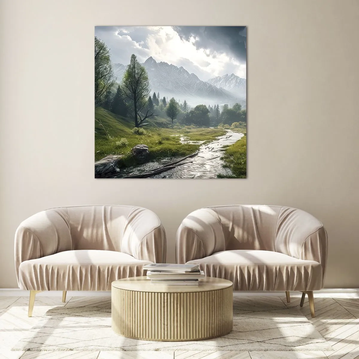 Tablou pe sticlă - Până acolo și înapoi - 60x60 cm