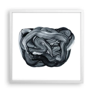 Poster în ramă albă - Nu este atât de simplu - 50x50 cm