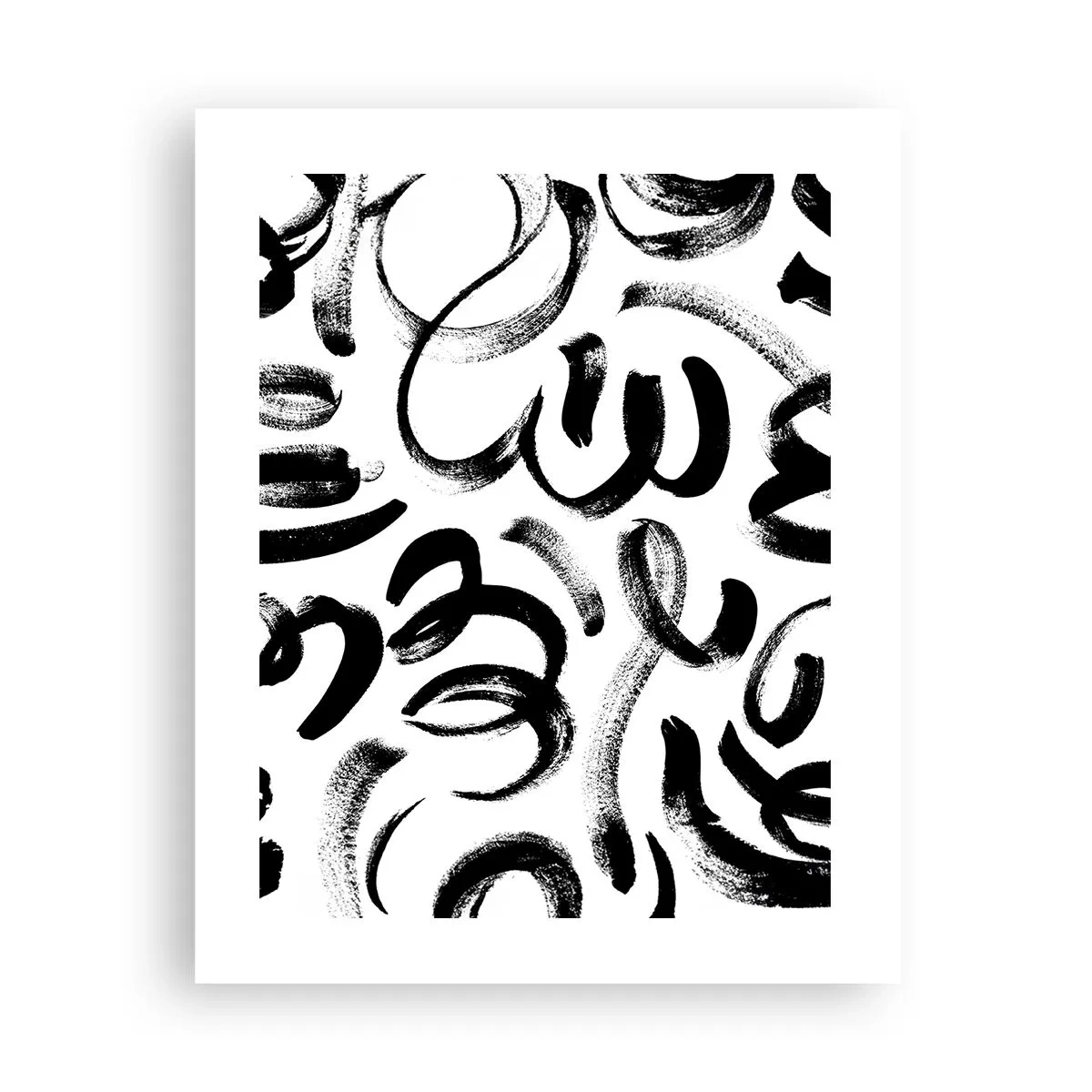 Poster - Negru pe alb - 40x50 cm