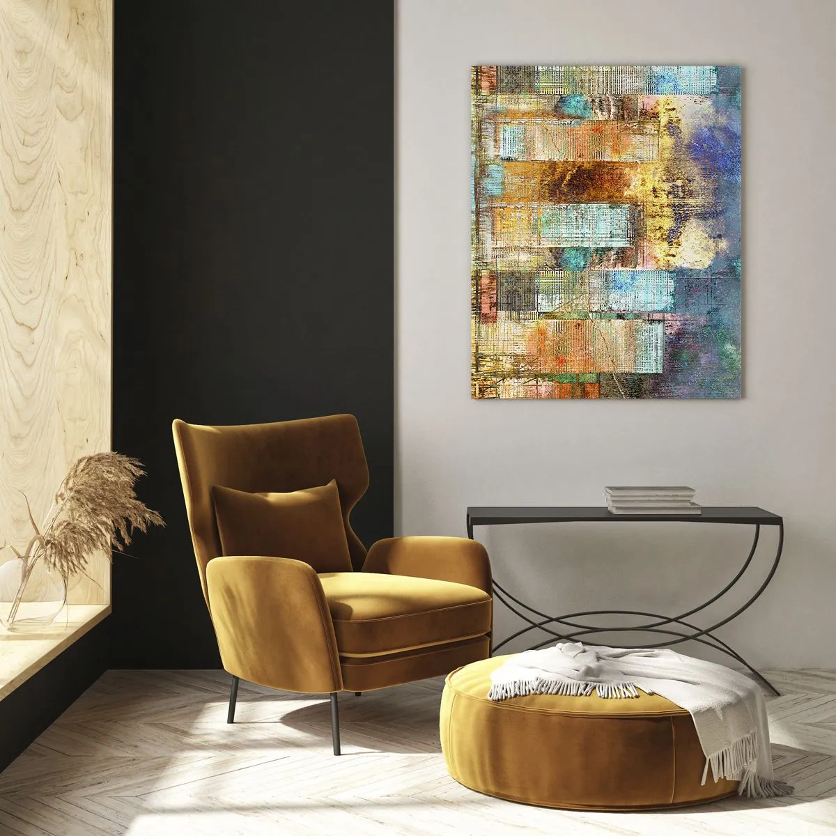 Tablou pe sticlă - Metropola însorită - 80x120 cm