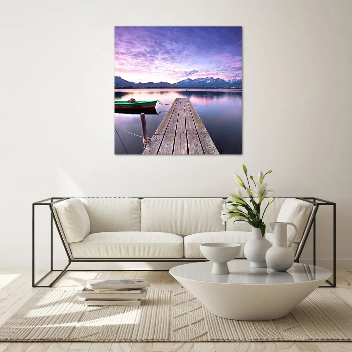 Tablou pe sticlă - Tăcere prietenoasă - 50x50 cm