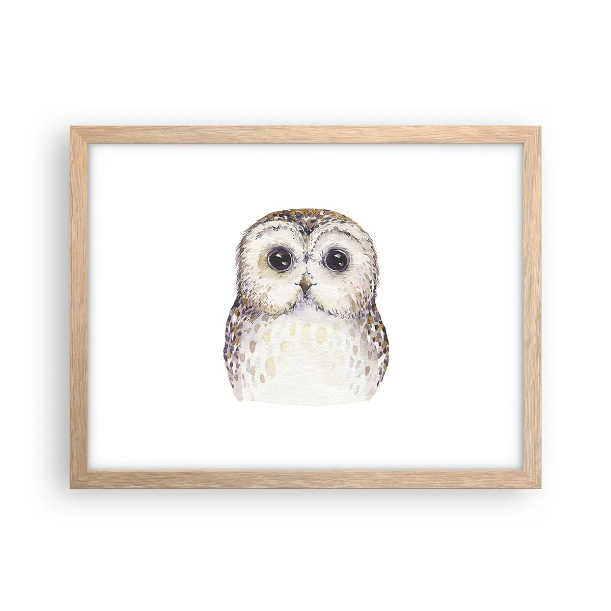 Poster în ramă de stejar deschis - Uită-te în ochii mei - 40x30 cm