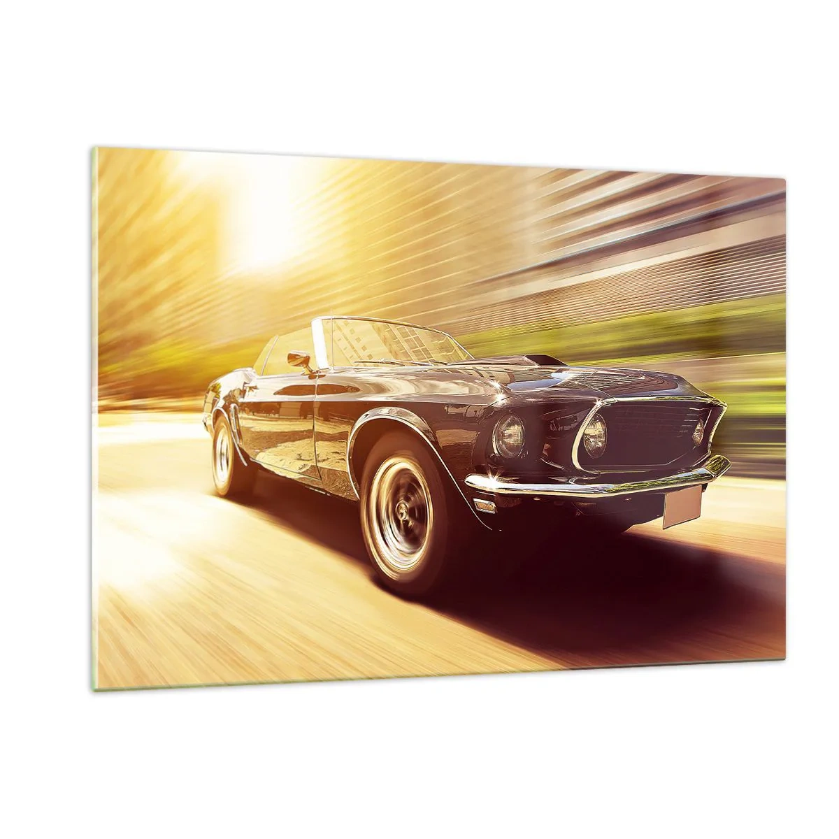 Tablou pe sticlă - 1967 - întoarcerea unei legende - 120x80 cm