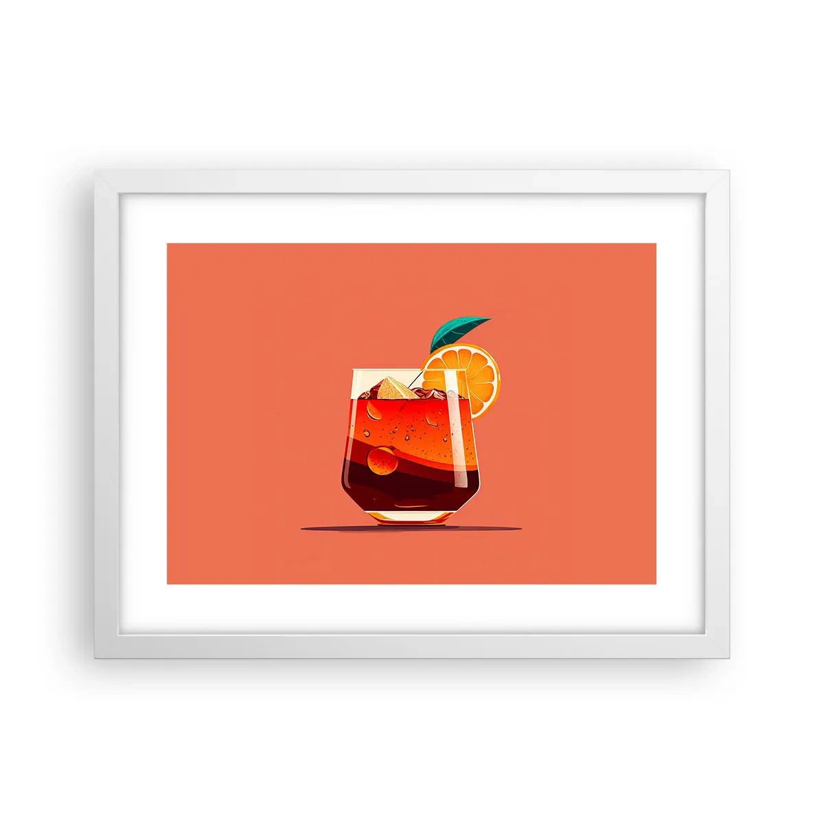 Poster în ramă albă - Răcoare de vară - 40x30 cm