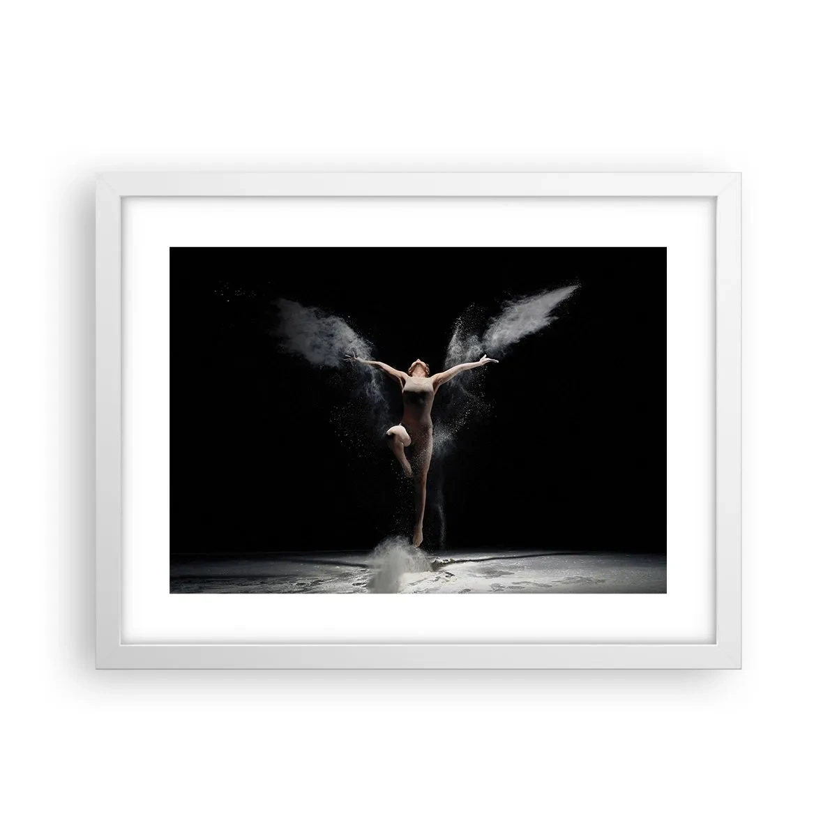 Poster în ramă albă - Elfii există - 40x30 cm