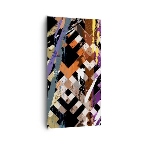 Tablou pe pânză - La pătrat - 65x120 cm