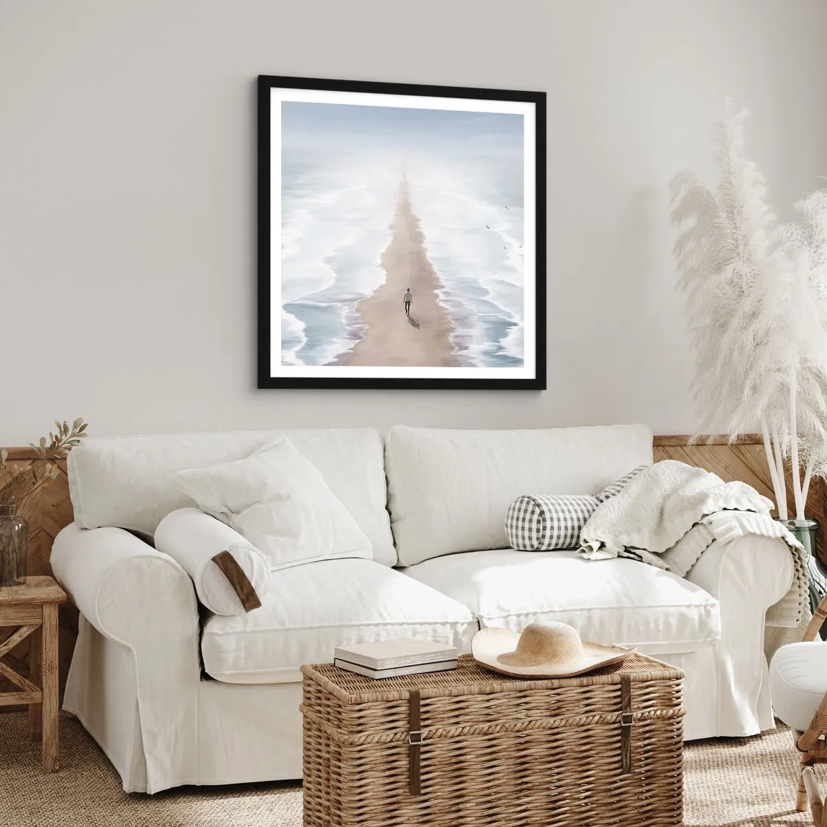 Poster în ramă neagră - Un viitor luminos - 40x40 cm