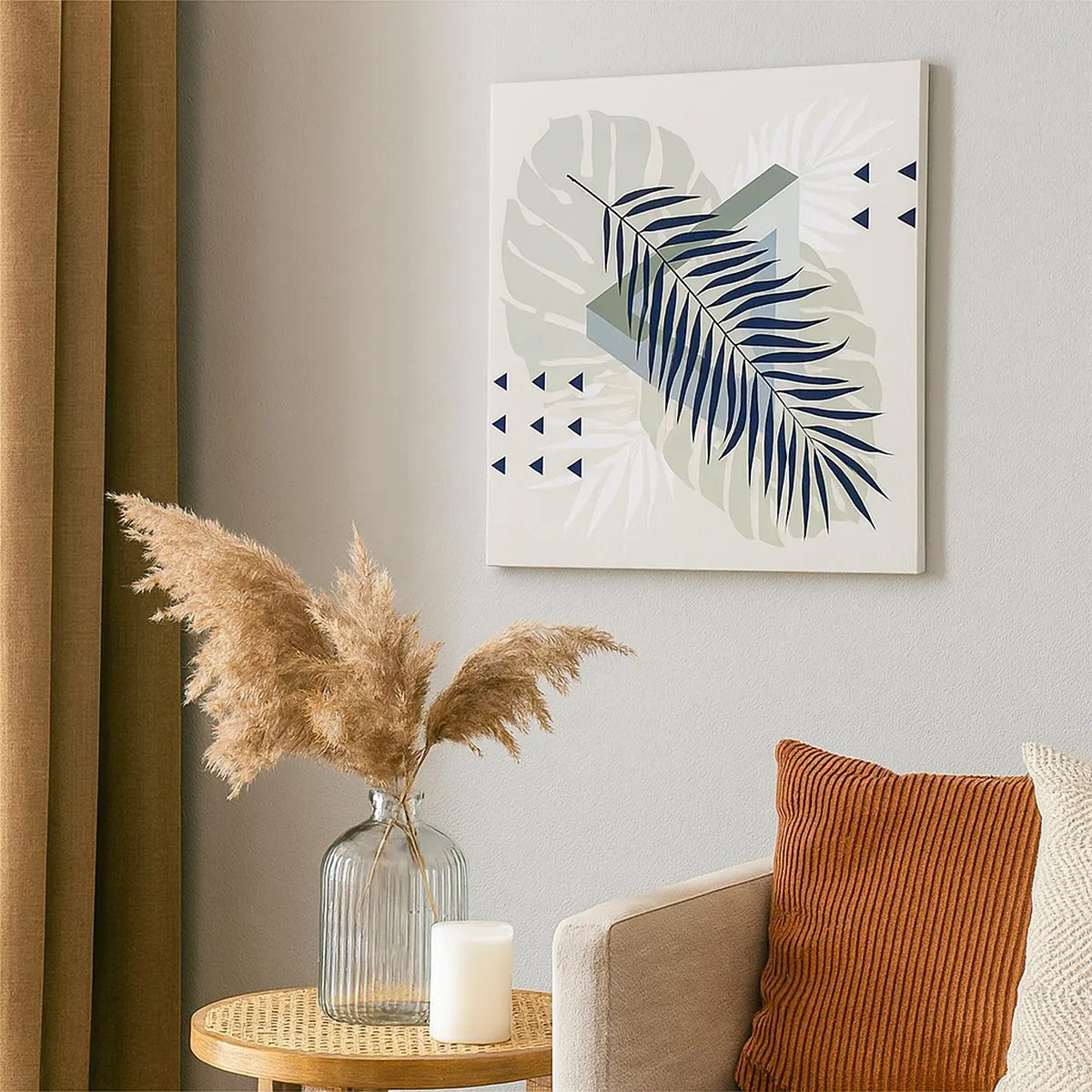 Tablou pe pânză - Natura și geometria - două ordine? - 30x30 cm