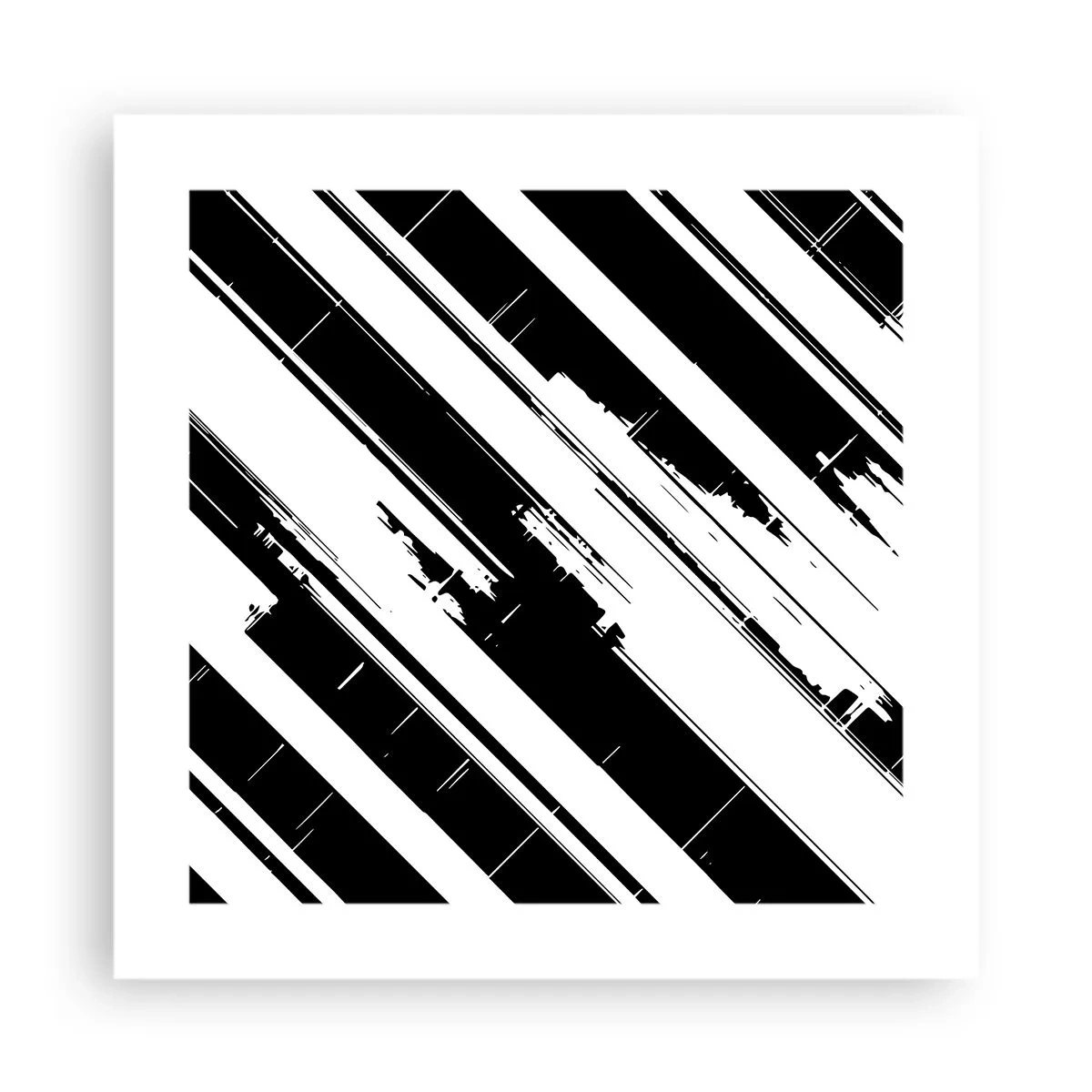 Poster - Compoziție intensă și dinamică - 40x40 cm