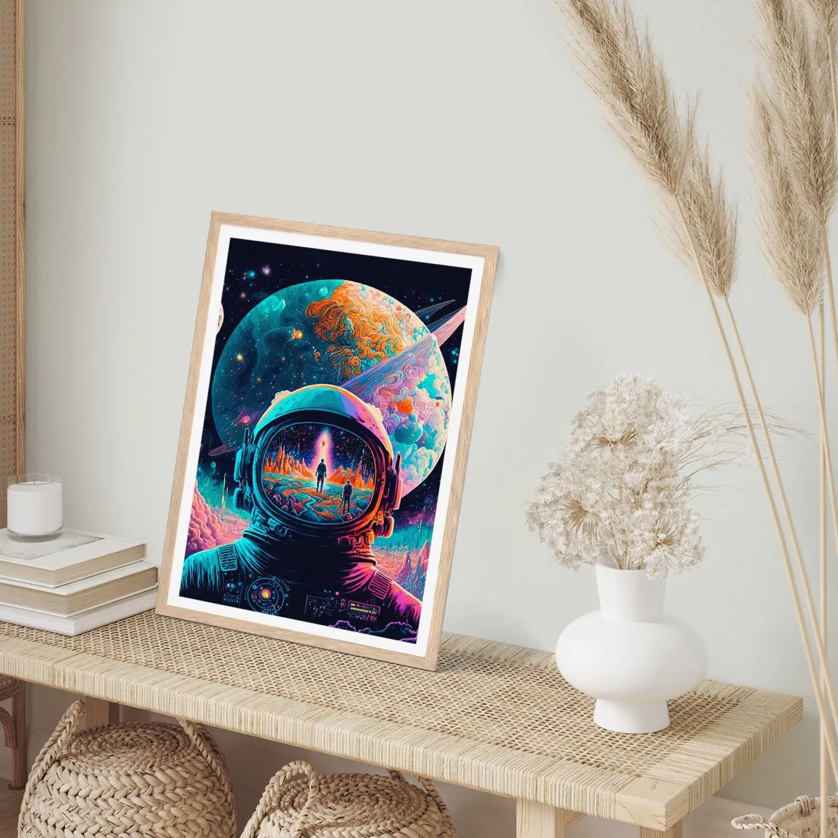 Poster în ramă de stejar deschis - Visul nevisat al filozofiilor - 61x91 cm