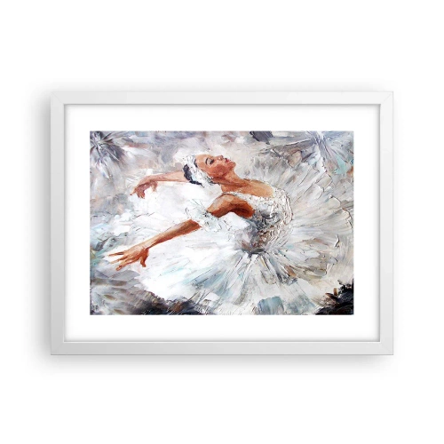 Poster în ramă albă - Moale și ușoară ca tulul - 40x30 cm