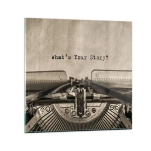 Tablou pe sticlă - Spune-mi - 40x40 cm