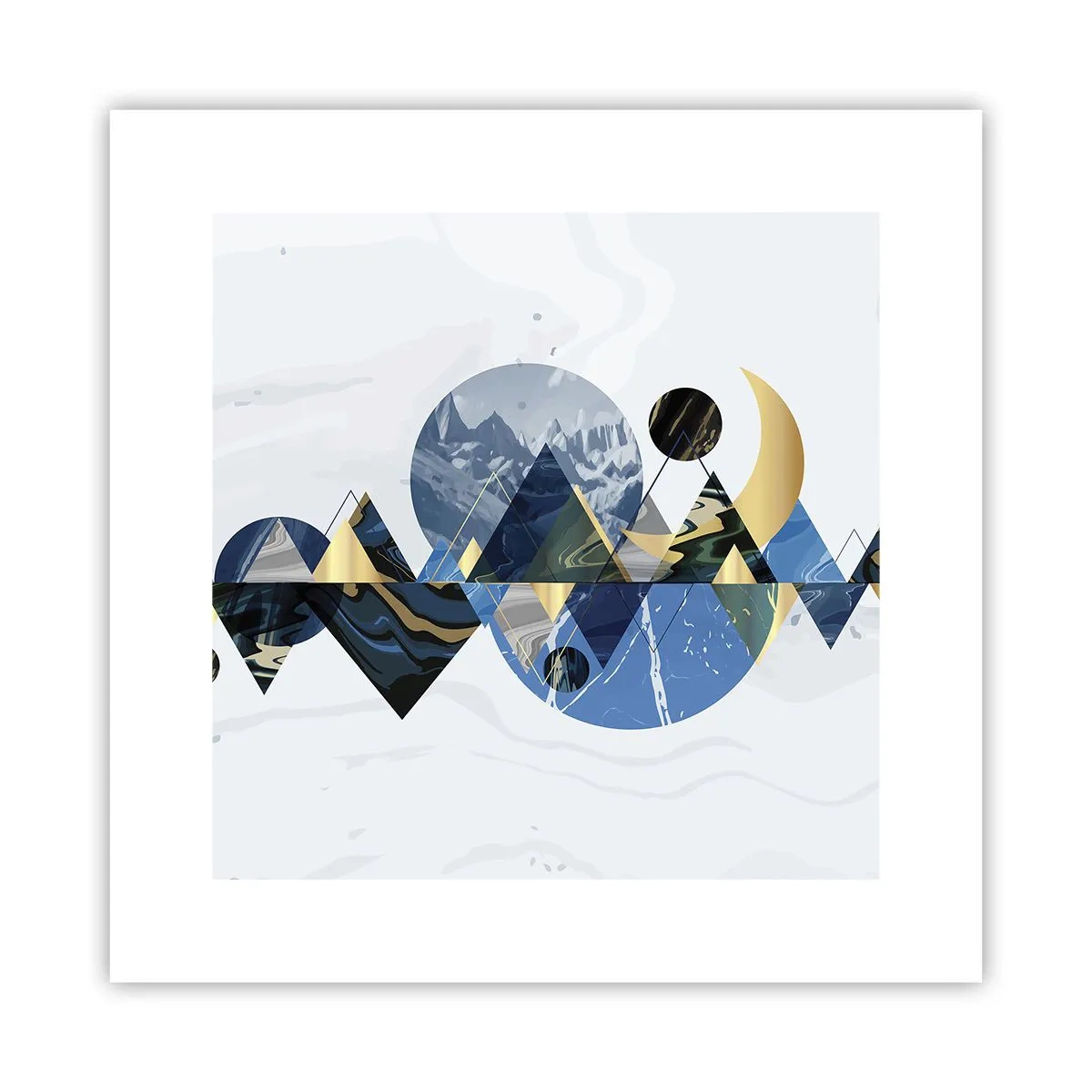 Poster - Peisaj geometric - 30x30 cm