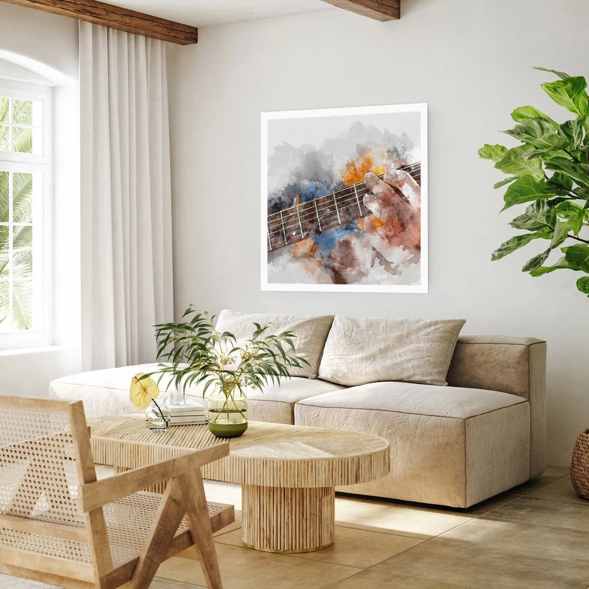 Poster - Poezie între corzi - 50x50 cm