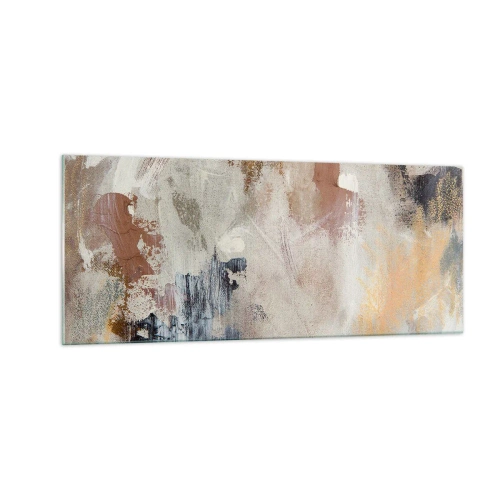 Tablou pe sticlă - Abstracție cețoasă - 100x40 cm