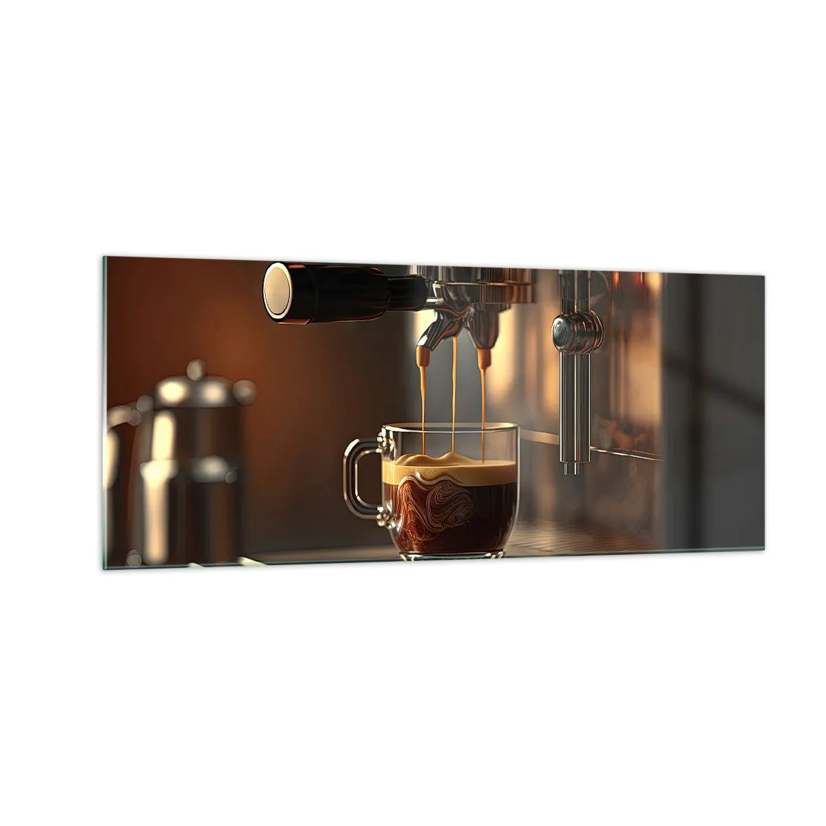 Tablou pe sticlă - Băutură senzuală - 100x40 cm