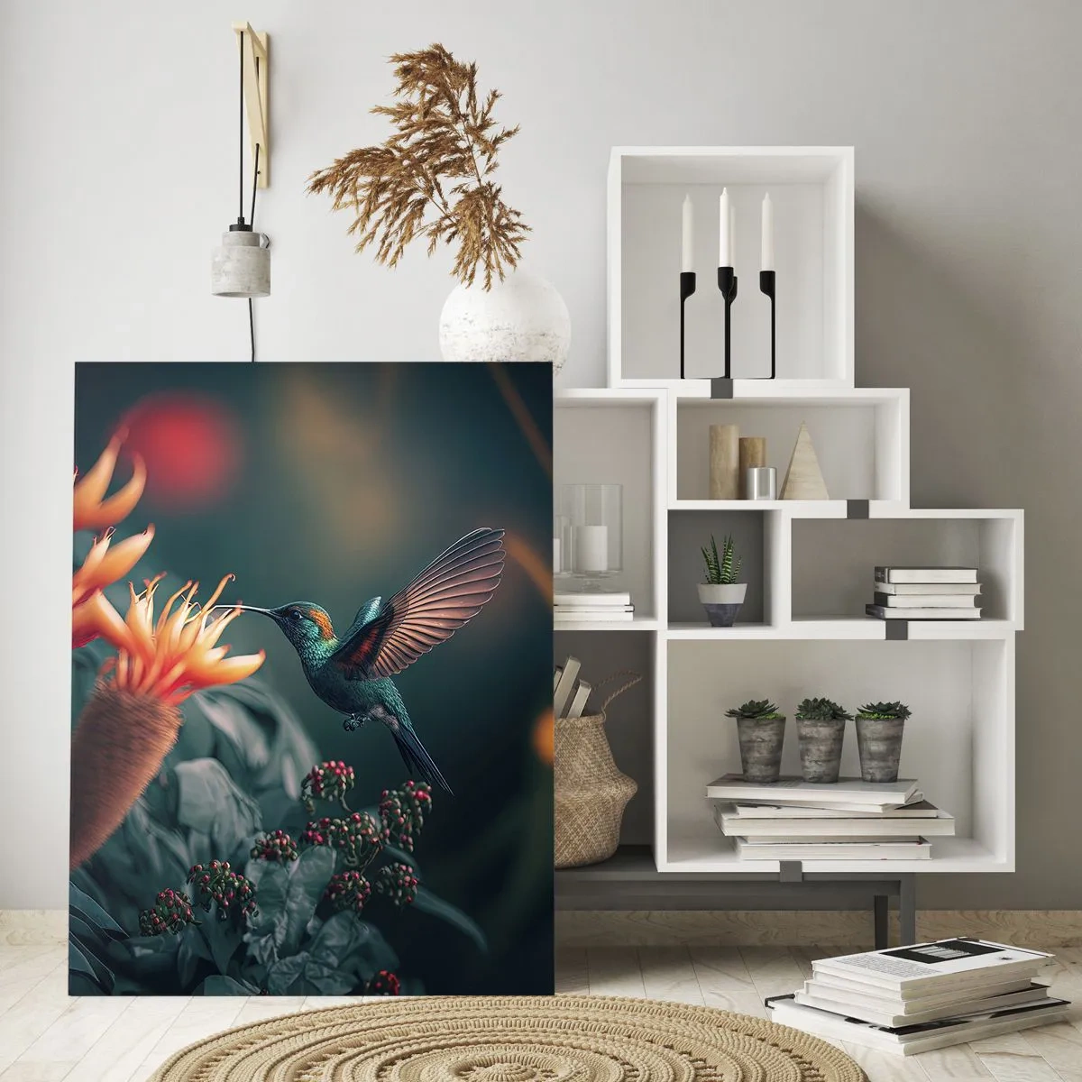 Tablou pe sticlă - Viață cu adevărat colorată - 70x100 cm