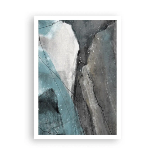 Poster - Abstracție: roci și gheață - 70x100 cm