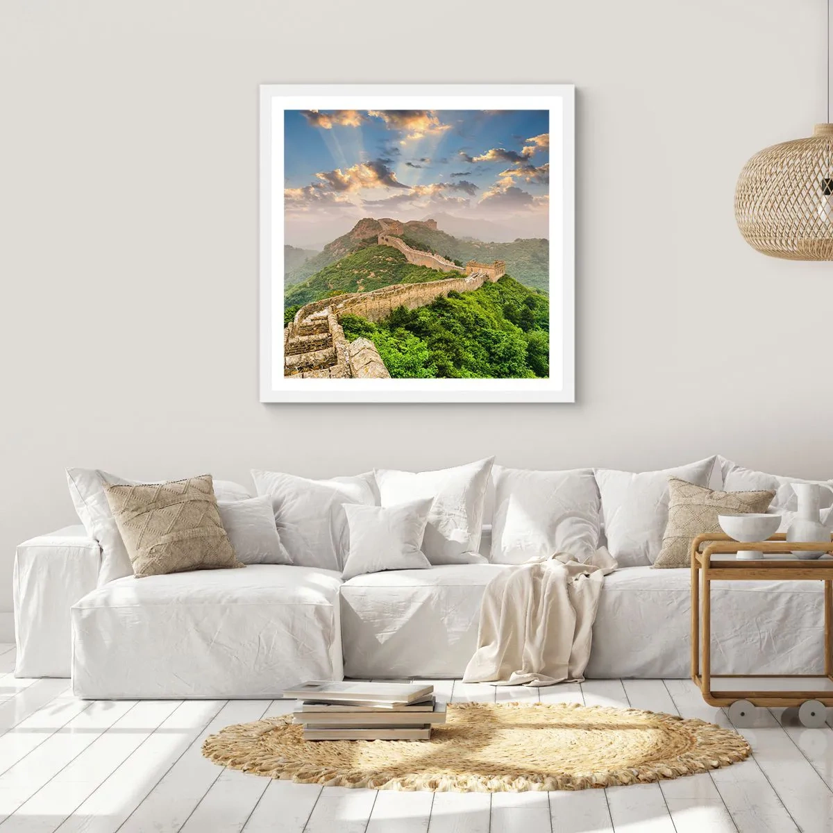 Poster în ramă albă - Măreția netrecătoare - 60x60 cm