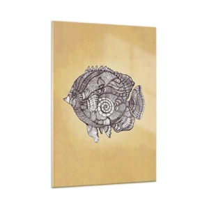 Tablou pe sticlă - Dintr-un ocean de ornamente - 50x70 cm