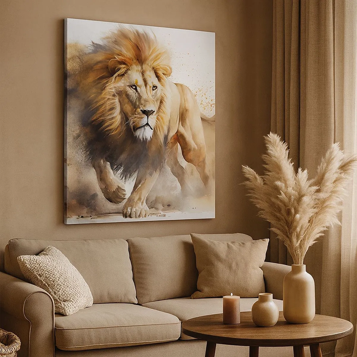 Tablou pe pânză - Regele se mișcă - 30x30 cm