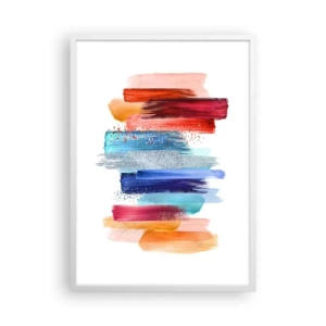 Poster în ramă albă - Sus și jos  - 50x70 cm