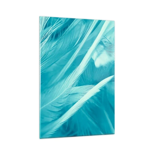 Tablou pe sticlă - Înecându-se în puf - 80x120 cm