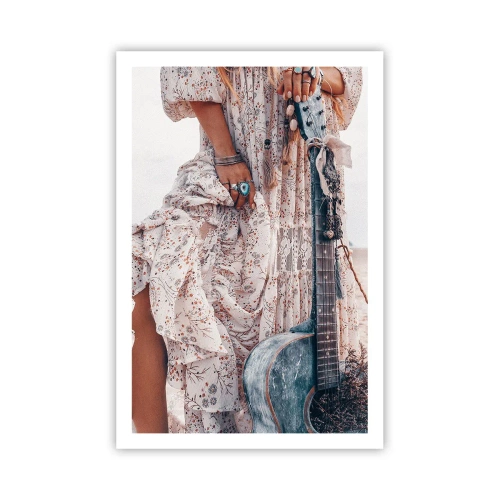 Poster - Hippie pe drum - 61x91 cm