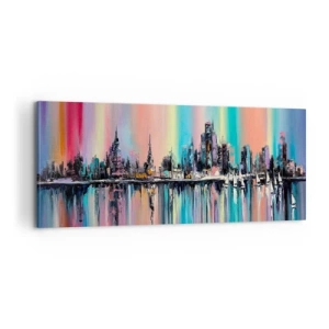 Tablou pe pânză - Strălucește cu lumina nopții - 100x40 cm