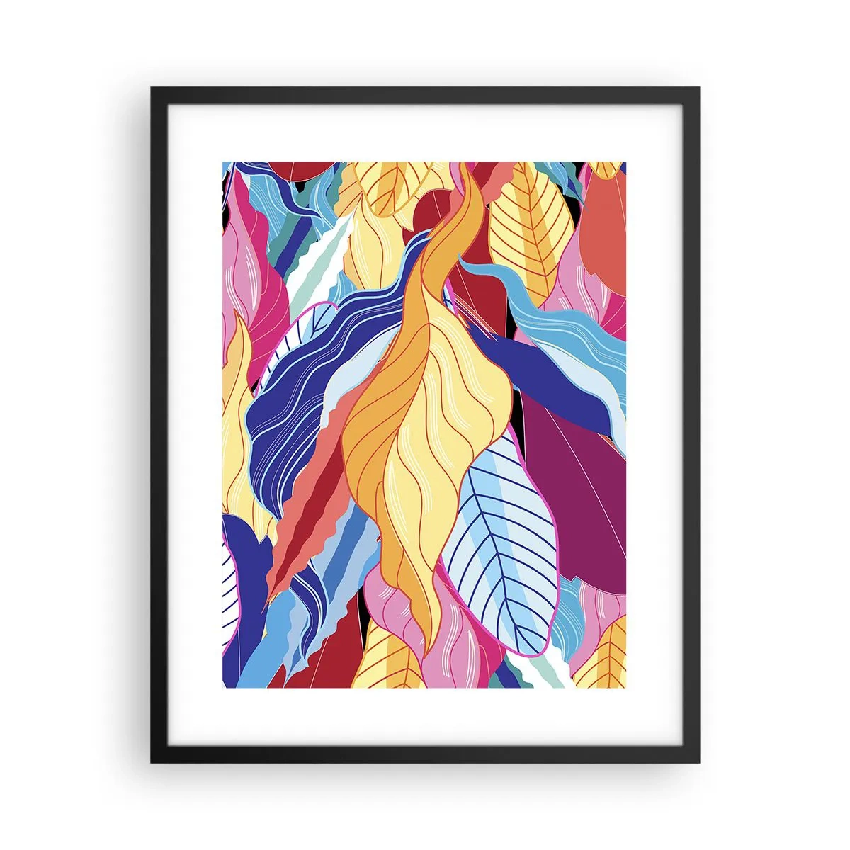 Poster în ramă neagră - O dezordine colorată - 40x50 cm