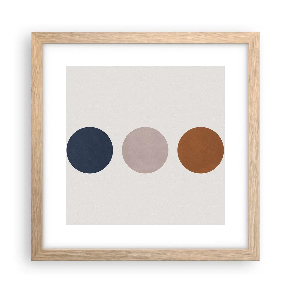 Poster în ramă de stejar deschis - Simbol de excelență - 30x30 cm