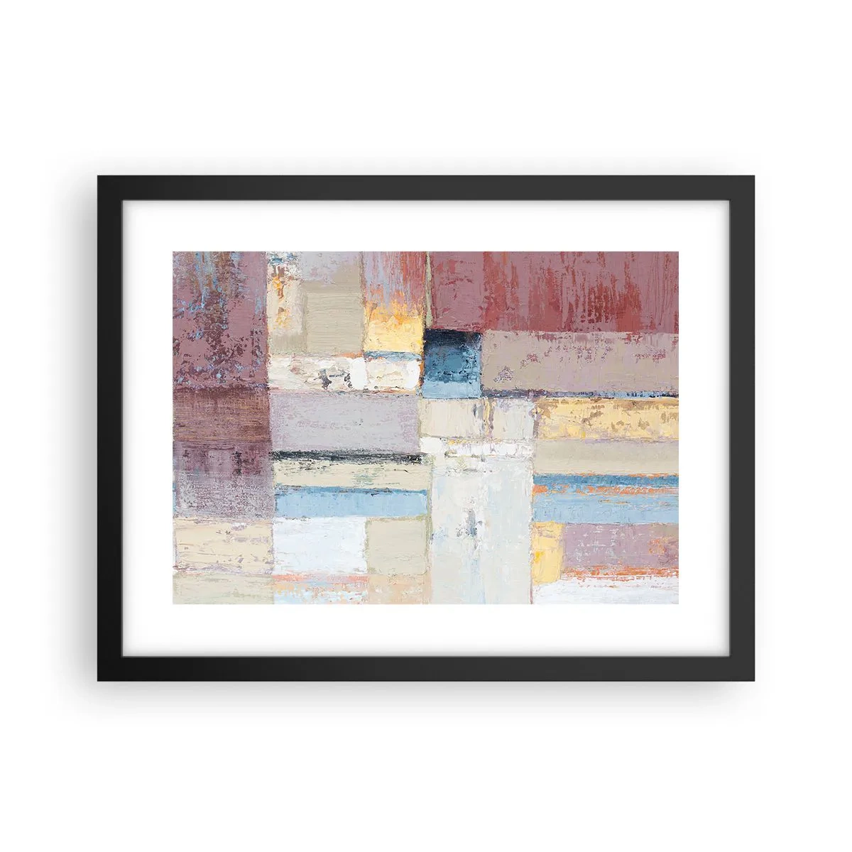 Poster în ramă neagră - Liniștea geometriei - 40x30 cm