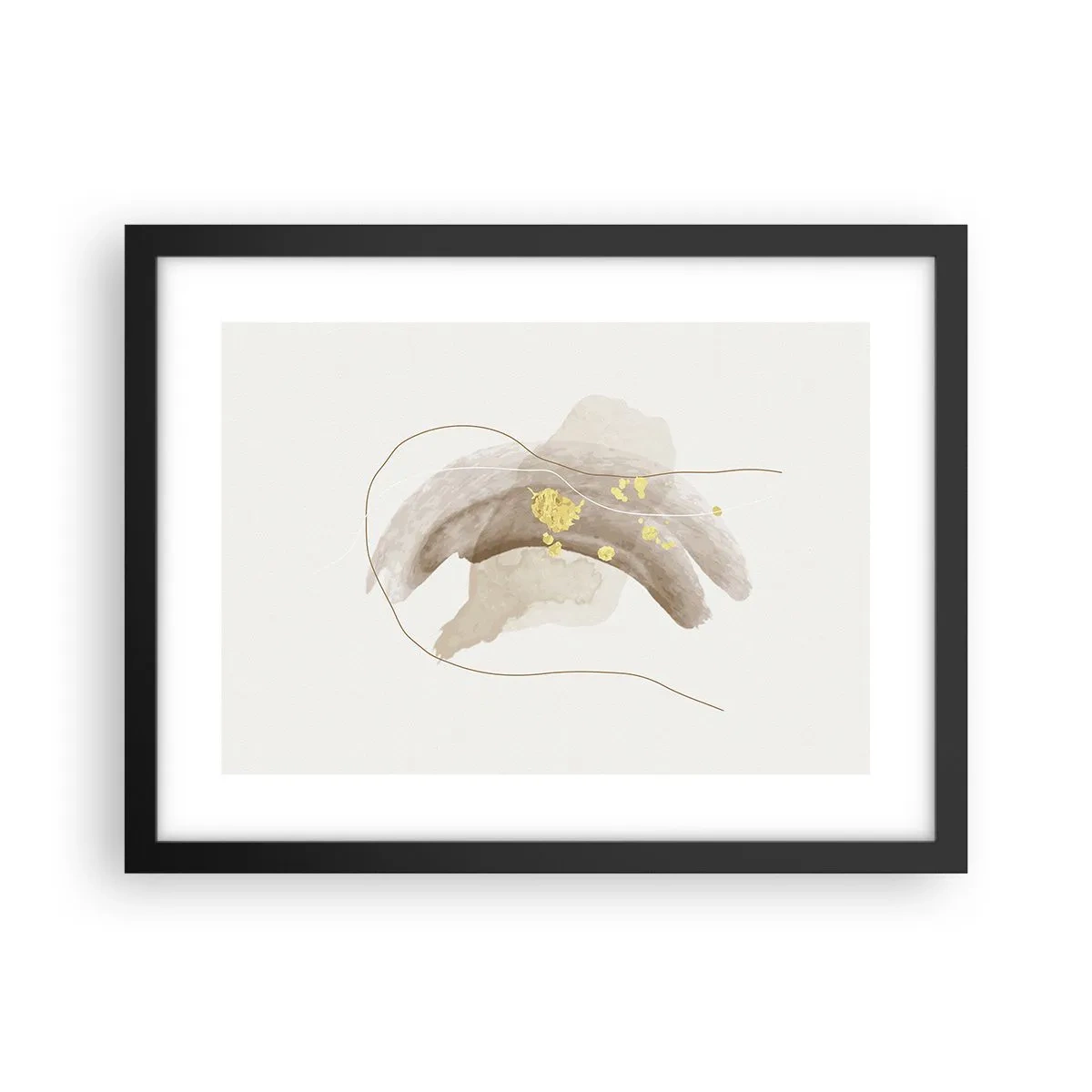 Poster în ramă neagră - Întâlnite în spațiu - 40x30 cm