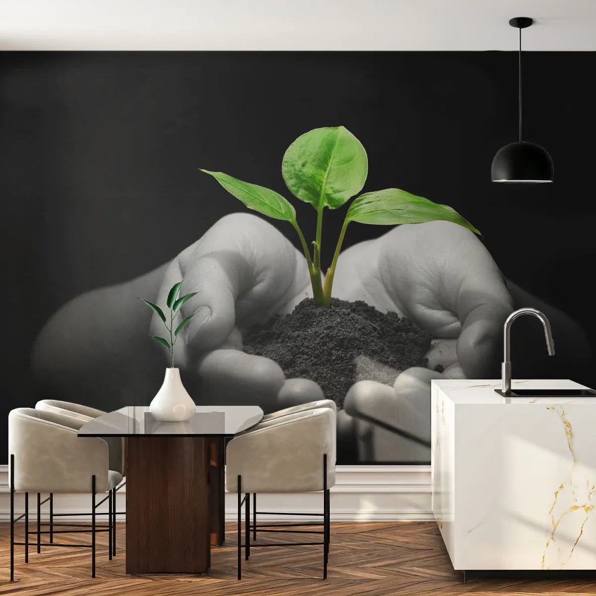 Tapet Premium Sand - Iubesc natura, o protejez - Natură, Viaţă, Plantă - 100x70 cm