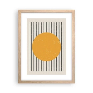 Poster în ramă de stejar deschis - Puterea simplității - 30x40 cm