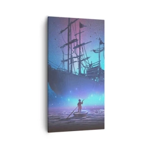 Tablou pe pânză - Întâlnirea cu mitul mării - 55x100 cm