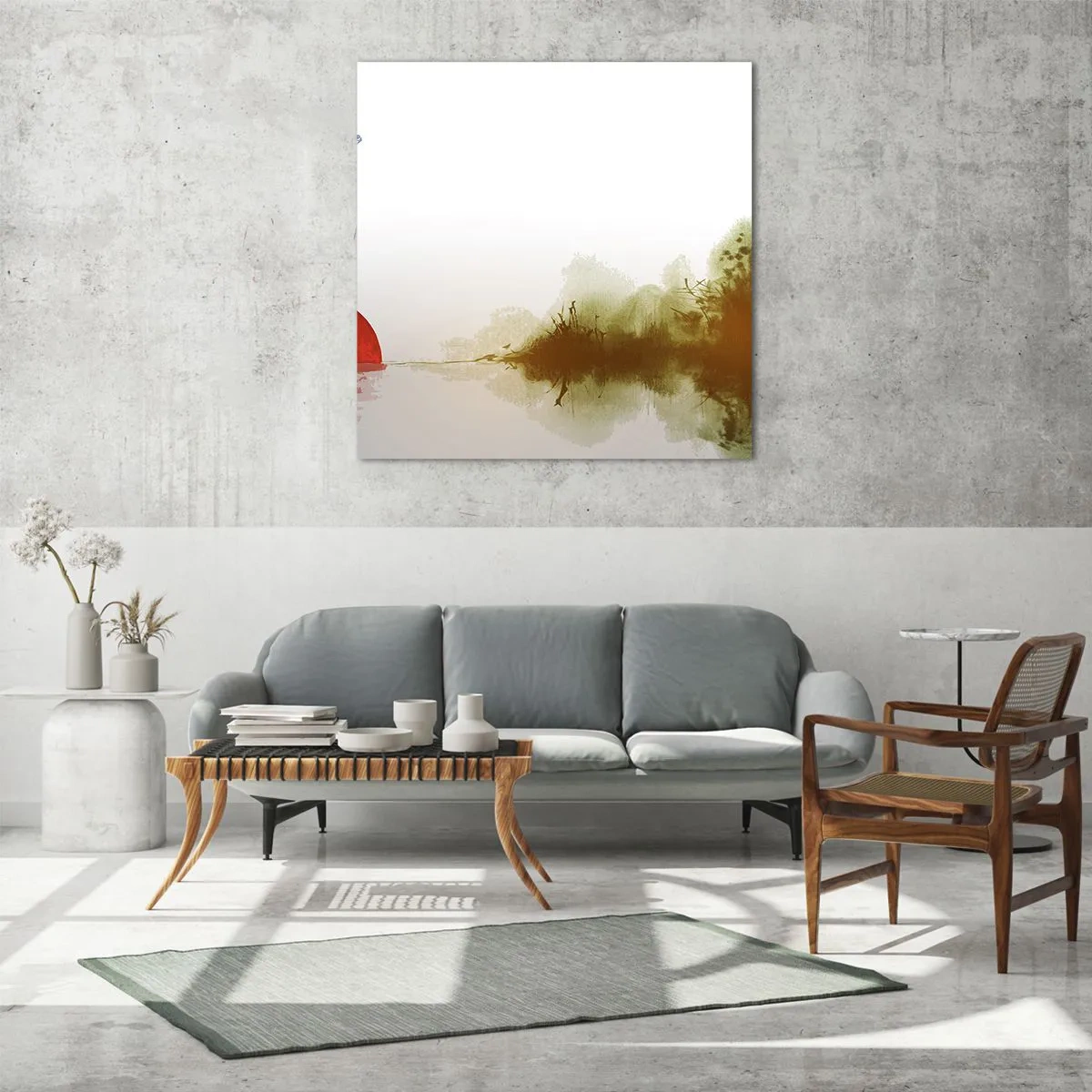 Tablou pe sticlă - Promisiune de liniște - 60x60 cm