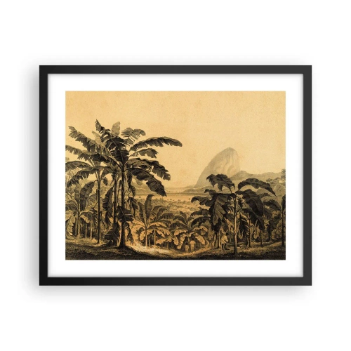 Poster în ramă neagră - În stil colonial - 50x40 cm