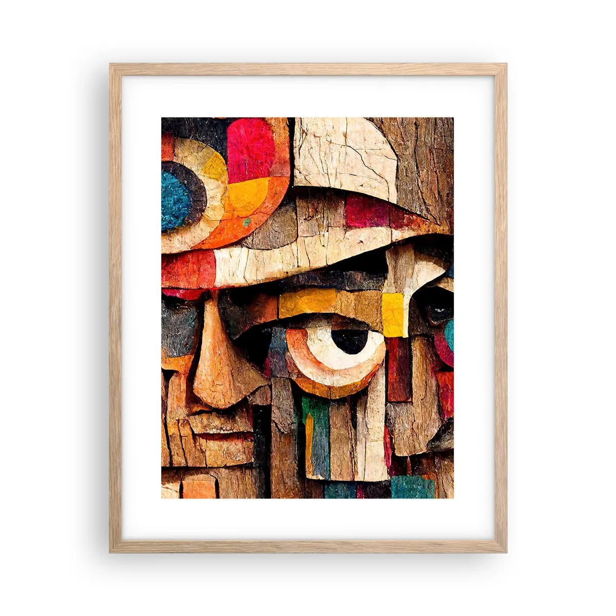 Poster în ramă de stejar deschis - Te văd... - 40x50 cm