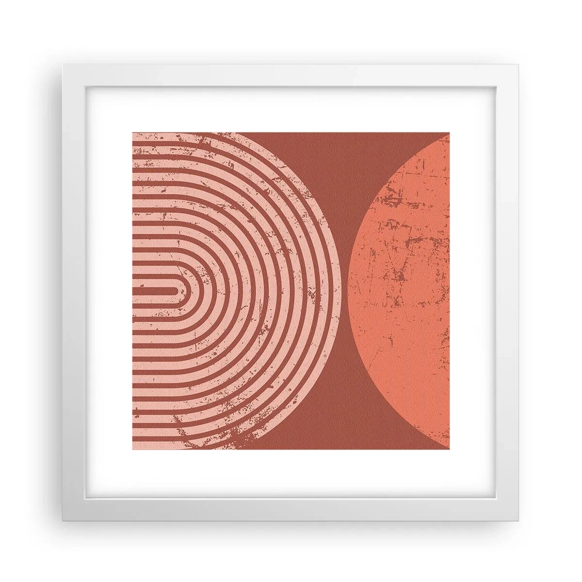Poster în ramă albă - Relație strânsă - 30x30 cm