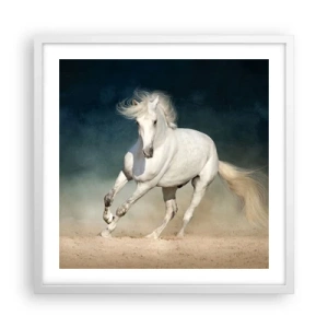 Poster în ramă albă - Libertate în stare pură - 50x50 cm