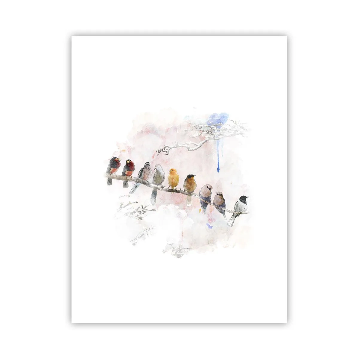 Poster - Întâlnire înaripată - 30x40 cm