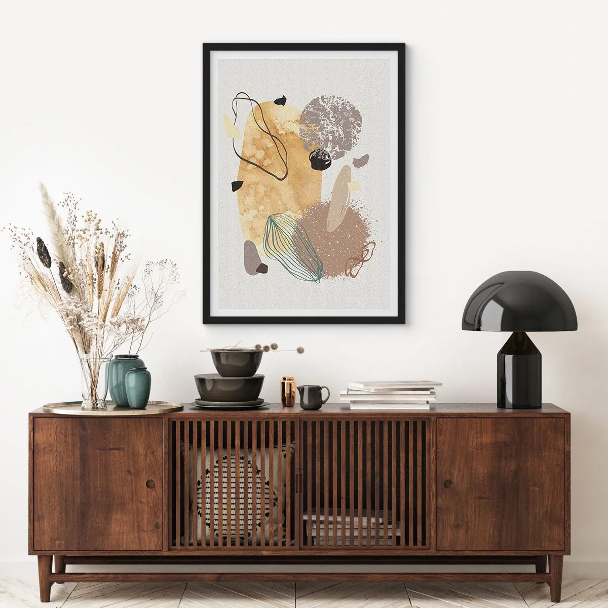 Poster în ramă neagră - Fluiditatea aplicată - 61x91 cm