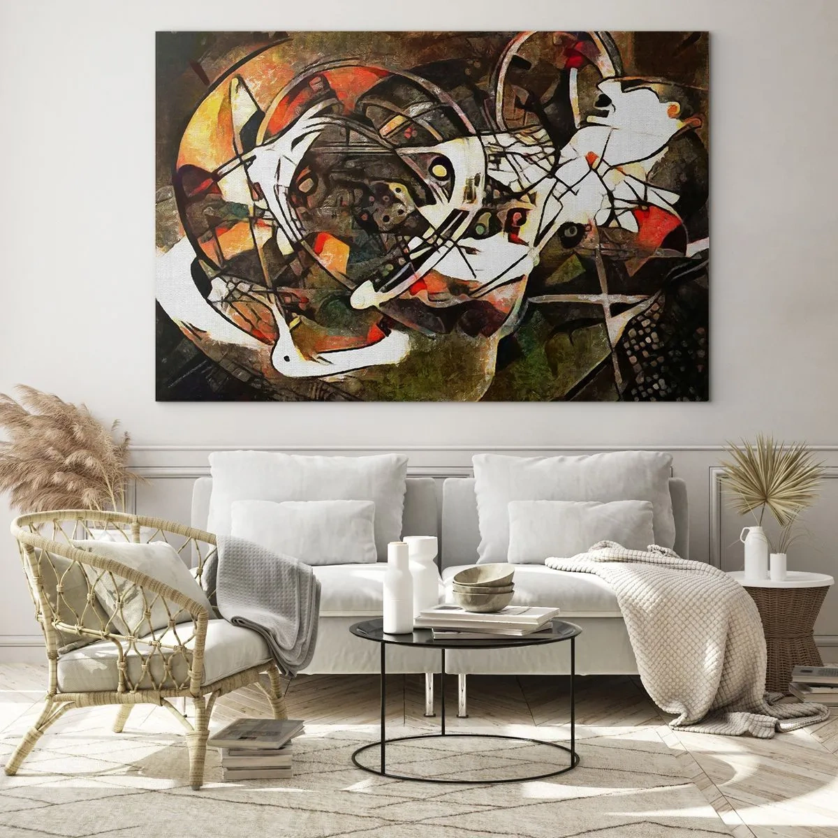 Tablou pe sticlă - Auziți mișcarea? - 120x80 cm