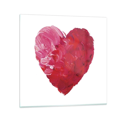 Tablou pe sticlă - All you need is love - 50x50 cm
