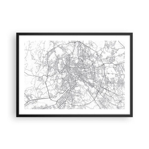 Poster în ramă neagră - Cerc roman - 70x50 cm
