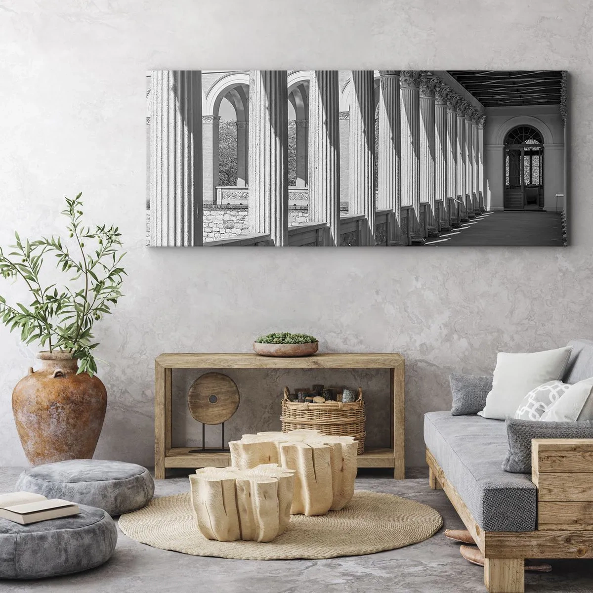 Tablou pe pânză - Arcadă însorită - 100x40 cm