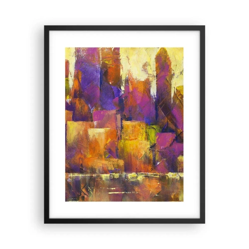 Poster în ramă neagră - Compoziția metropolitană - 40x50 cm