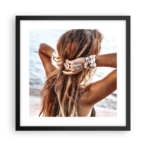 Poster în ramă neagră - Sora apei și a soarelui - 40x40 cm